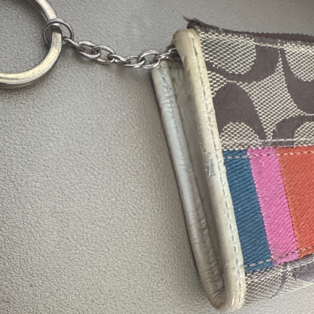 Coach Multicolor Signature Key Holder - Picture 3 of 6